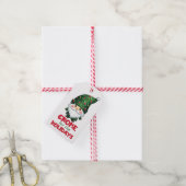 Gnome voor de Feestdagen Funny & Schattig Christma Cadeaulabel (Met Touw)