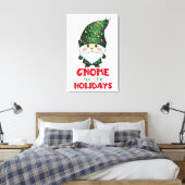 Gnome voor de Feestdagen Funny & Schattig Christma Canvas Afdruk (Insitu (Slaapkamer))