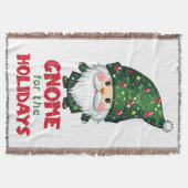 Gnome voor de Feestdagen Funny & Schattig Christma Deken (Voorkant)