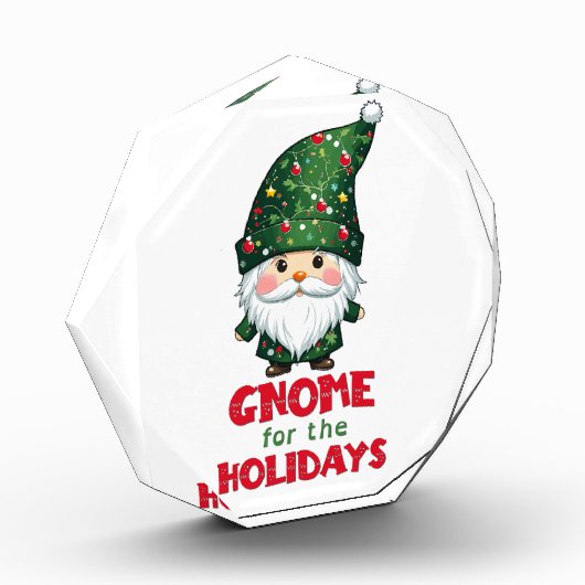 Gnome voor de Feestdagen Funny & Schattig Christma Fotoblokken (Links)