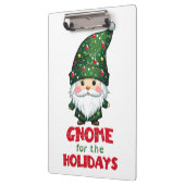 Gnome voor de Feestdagen Funny & Schattig Christma Klembord (Links)