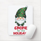 Gnome voor de Feestdagen Funny & Schattig Christma Muismat (Met muis)