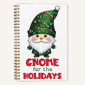 Gnome voor de Feestdagen Funny & Schattig Christma Notitieboek (Voorkant)