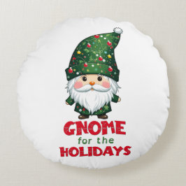 Gnome voor de Feestdagen Funny & Schattig Christma Rond Kussen