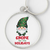 Gnome voor de Feestdagen Funny & Schattig Christma Sleutelhanger (Voorkant)
