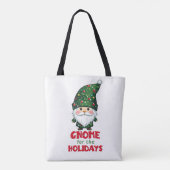 Gnome voor de Feestdagen Funny & Schattig Christma Tote Bag (Achterkant)