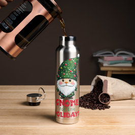 Gnome voor de Feestdagen Funny & Schattig Christma Waterfles