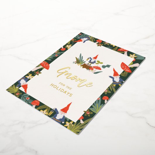 Gnome voor de feestdagen Goud (Gedraaid)