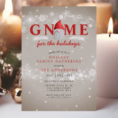 Gnome voor de Feestdagen Kerstmis Familie Samenkom Kaart