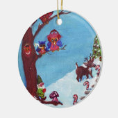 Gnome voor de Feestdagen Ornament (Links)