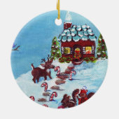 Gnome voor de Feestdagen Ornament (Achterkant)