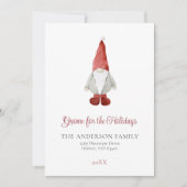 Gnome voor de Feestdagen | Scandi Christmas Feestdagenkaart (Voorkant)