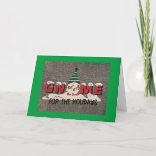 *GNOME VOOR DE FEESTDAGEN** TOT ZIENS!  FEESTDAGEN KAART