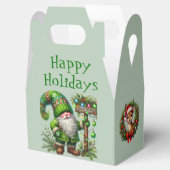 Gnome voor de Feestdagen voorkeur dozen Bedankdoosjes (Geopend)