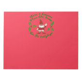 Gnome voor de Hollydays-kerst Notitieblok (Voorkant)