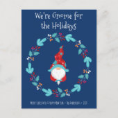 Gnome voor Feestdagen Mooie Elf Bloemenkrans Blauw (Voorkant)