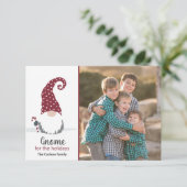 Gnome voor het Holiday Scandinavian Tomte design Kaart (Staand voorkant)