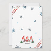 Gnome voor kerstfeest kaart (Achterkant)