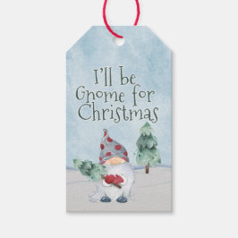 Gnome voor Kerstmis Cadeaulabel