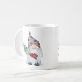 Gnome voor Kerstmis Koffiemok (Voorkant links)