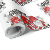 Gnome voor Kerstmis Pset Rustisch Land Farmhouse Cadeaupapier (Rol Hoek)