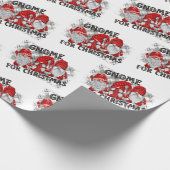 Gnome voor Kerstmis Pset Rustisch Land Farmhouse Cadeaupapier (Hoek)