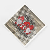 Gnome voor Kerstmis Pset Rustisch Land Farmhouse Servet (Hoek)