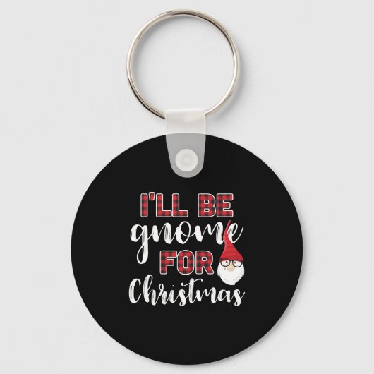 Gnome voor Kerstmis Sleutelhanger (Voorkant)