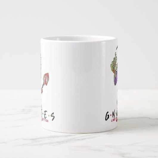 Gnome Vrienden Heks Zombie Grote Koffiekop (Voorkant)