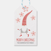 Gnome Vrolijk Kerstfeest en Sneeuwvlokken