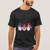 Gnome vuurwerk He Leopard 4th of July Amerikaanse  T-shirt (Voorkant)