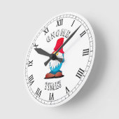 Gnome Wall Clock Ronde Klok (Hoek)