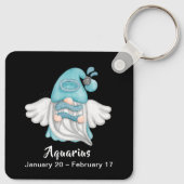 Gnome Waterman Astrologie Sterrenbeeld Engel Sleut Sleutelhanger (Achterkant)