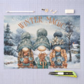 Gnome Waterverf Winterkerst Tissuepapier (Craft)
