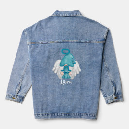 Gnome Weegschaal Astrologie Teken Engel Vrouwen Denim Jacket
