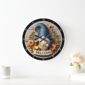 Gnome Welcome Wall Decor Grote Klok (Huis)