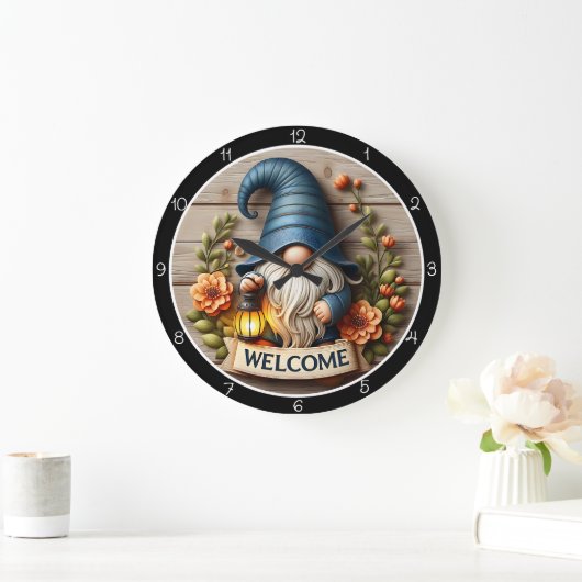 Gnome Welkom Muur Decor Grote Klok (Huis)