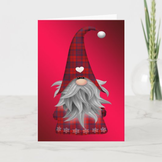 Gnome Wenskaart Feestdagen Kaart (Voorkant)