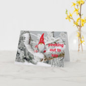 GNOME WENST U EEN *HAPPY* BIRTHDAY TE WENSEN KAART (Gele Bloem)