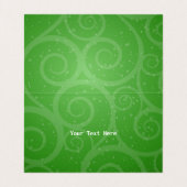 Gnome White Beard in Red Kerstmis, Groen stoppen Visitekaartje (Binnenkant ongevouwen)