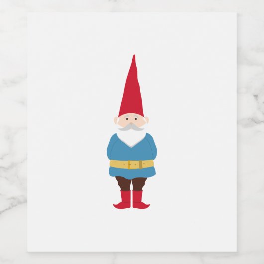 Gnome Wijn Etiket (Enkel label)