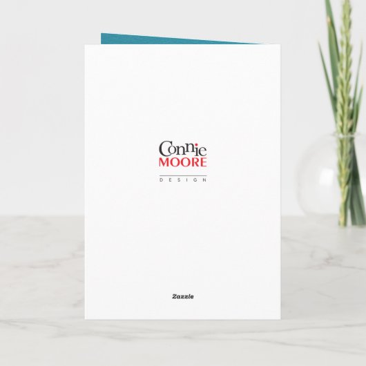 Gnome Winter Snowflakes Blank Kaart (Achterkant)