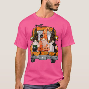 Gnome Witch Halloween Pumpkin Autumn Herfst Holida T-shirt