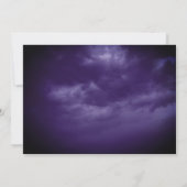 Gnome Witch Magic Cloudy Blue Sky Halloween Party Kaart (Achterkant)