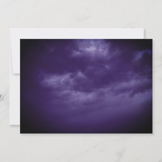 Gnome Witch Magic Cloudy Blue Sky Halloween Party Kaart (Achterkant)