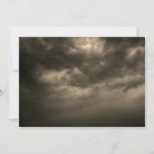 Gnome Witch Pumpkin Cloudy Sky Halloween Party Kaart (Achterkant)