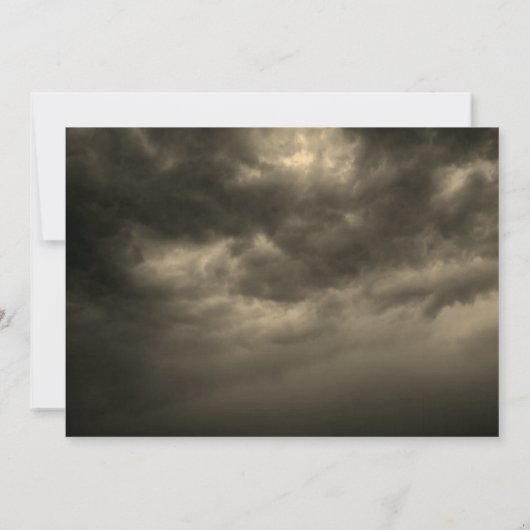 Gnome Witch Pumpkin Cloudy Sky Halloween Party Kaart (Achterkant)