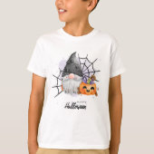 Gnome Witch, Spider en Pumpkin T-shirt (Voorkant)