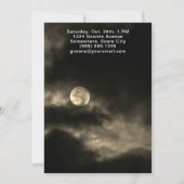 Gnome Witches Full Moon Halloween Party Kaart (Achterkant)