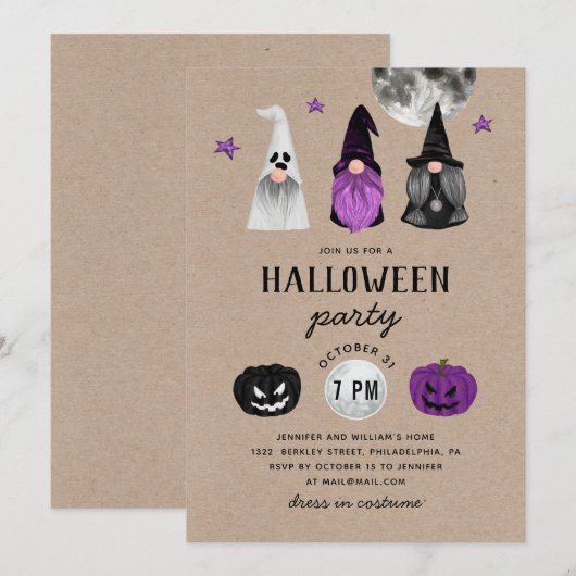 Gnome Witches, Ghost. Activiteiten in de omgeving Kaart (Voorkant / Achterkant)